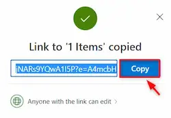 اشتراک گذاری لینک در OneDrive اشتراک گذاری لینک در OneDrive